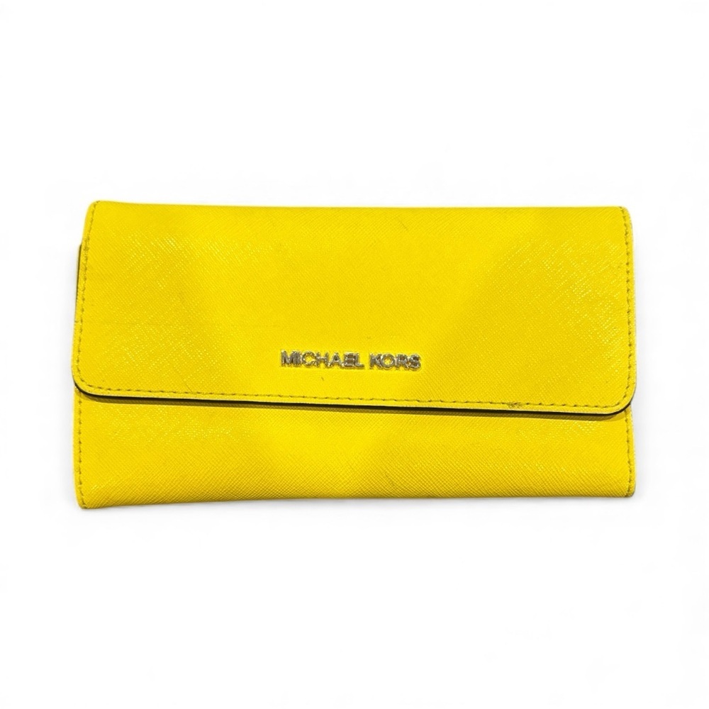Michael Kors Yellow Women's Wallet - Picture 2 of 6